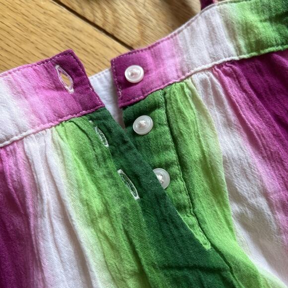 Janie and Jack Baja Gauze Dress Toddler Purple Green White Purple Size 18-24m - Picture 7 of 8